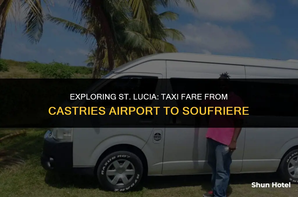 how much is a tazi from castries airport to soufriere