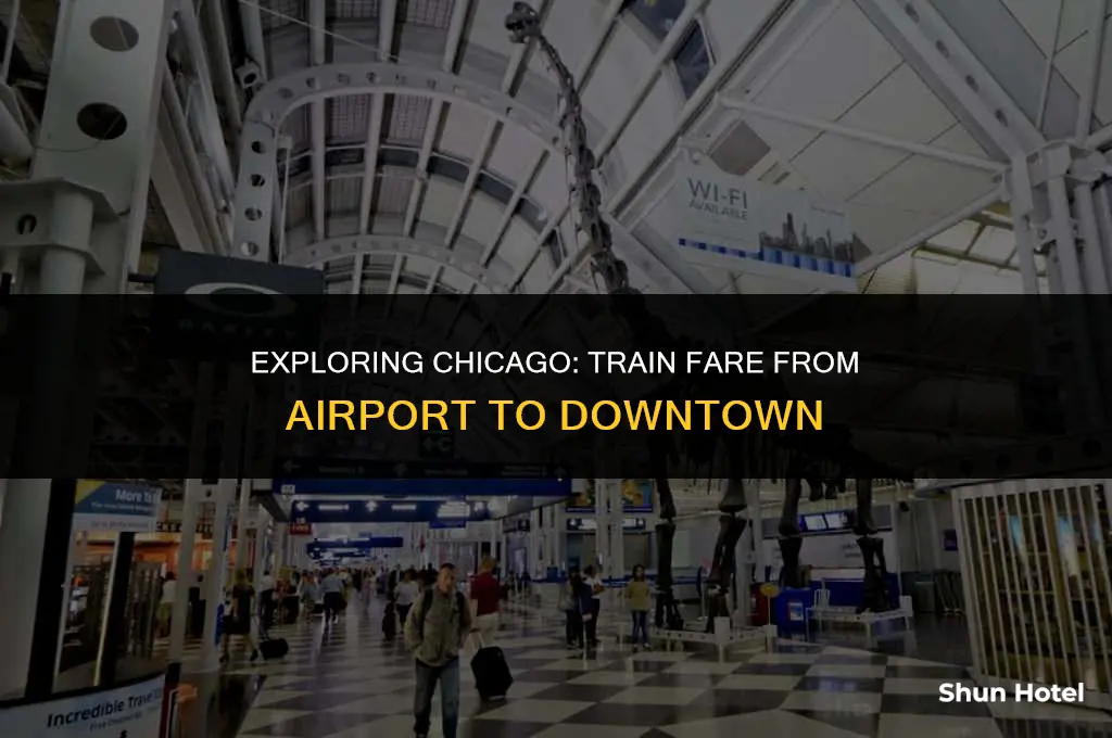 how much is a train from chicago airport to downtown