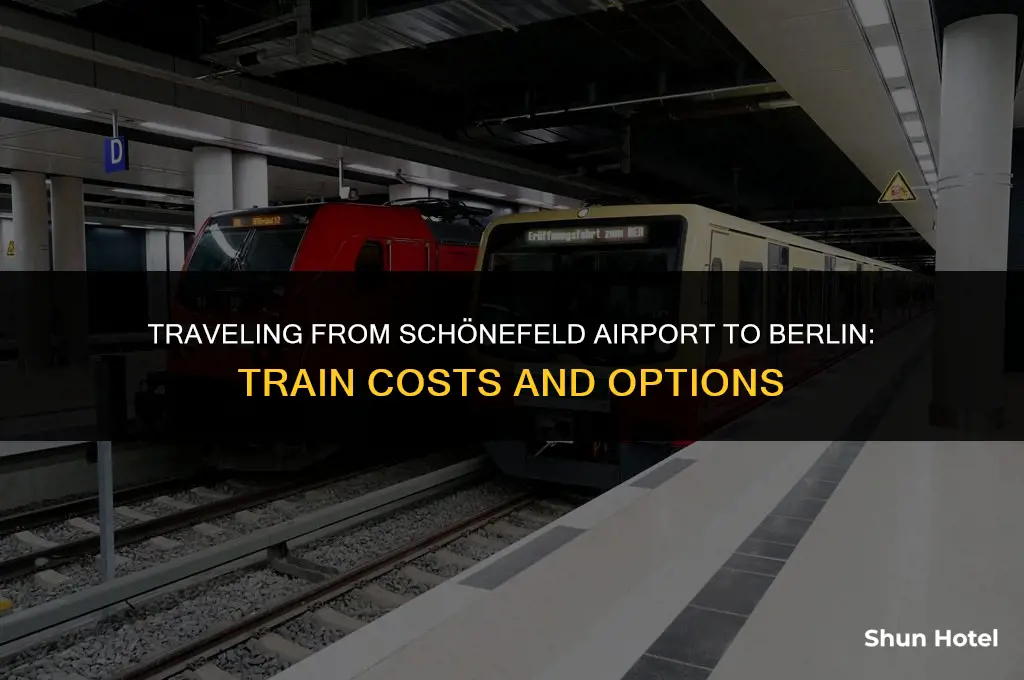 how much is a train from schoenefeld airport to berlin