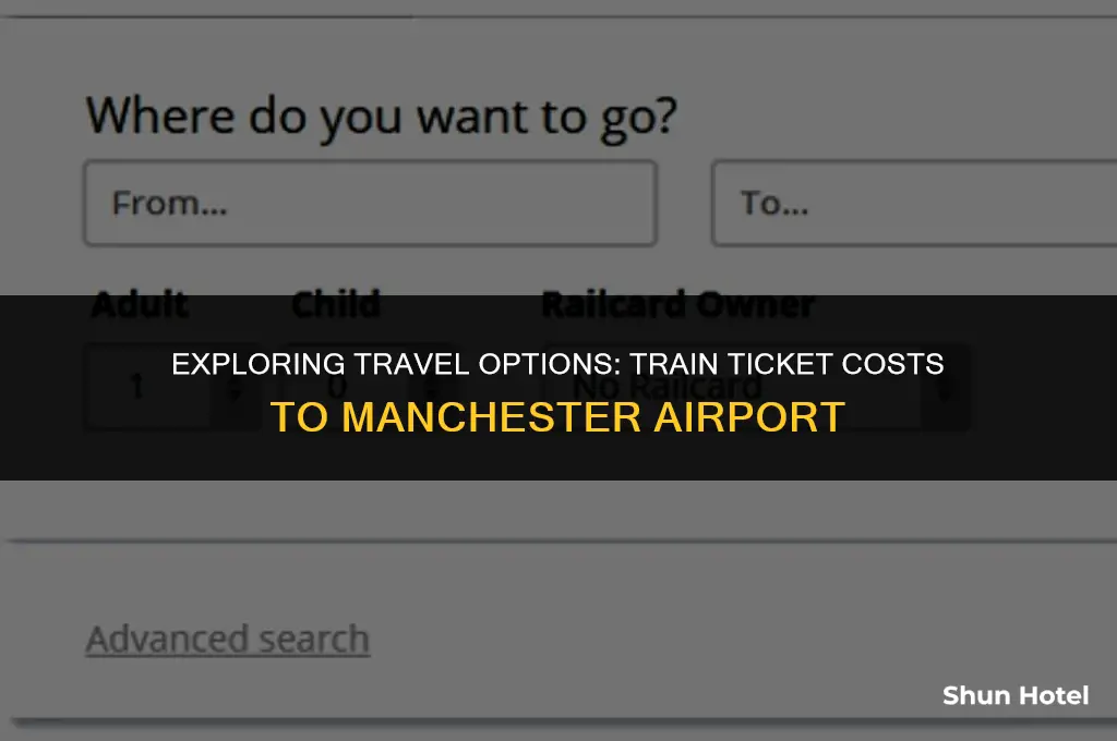 how much is a train ticket to manchester airport