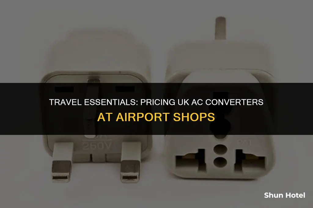 how much is a uk ac converter at the airport