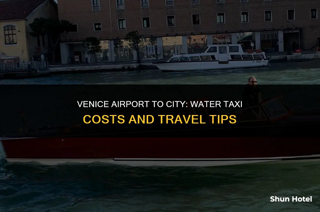 how much is a water taxi from venice airport