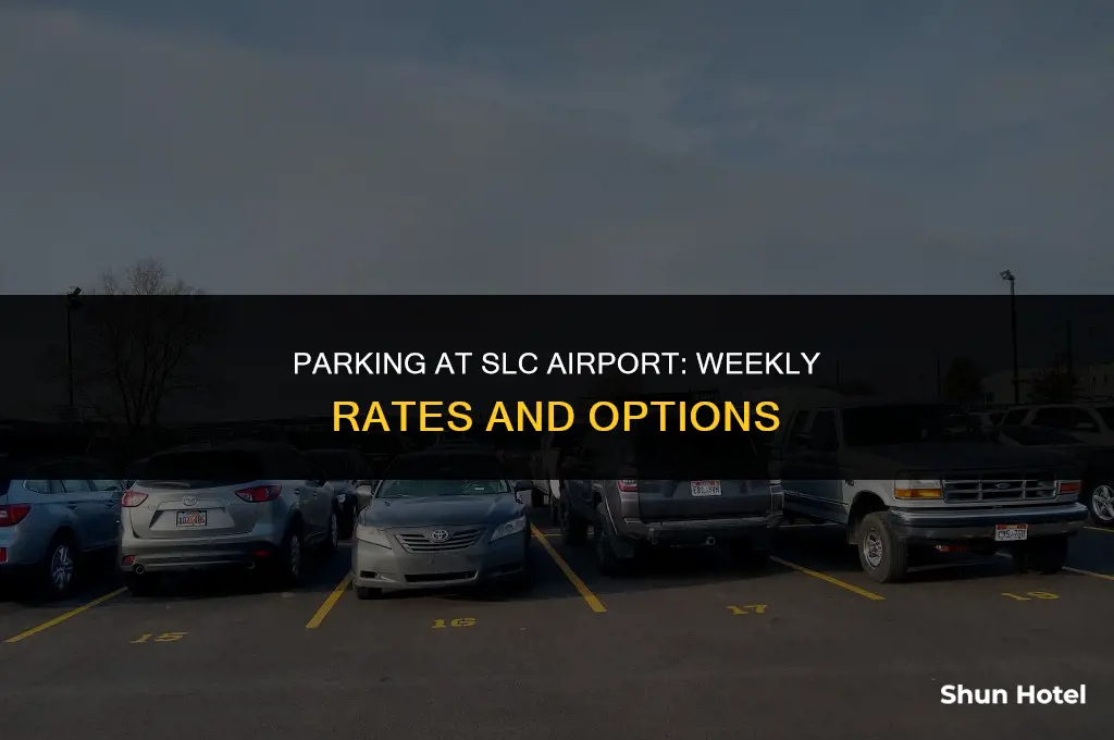 how much is a week parking at slc airport