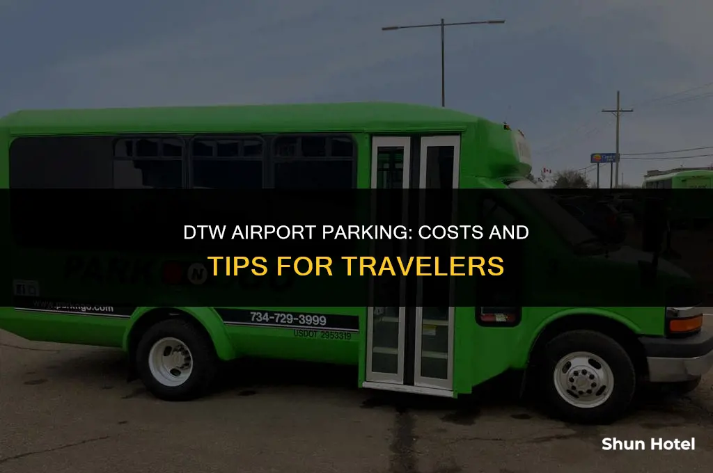 how much is airport parking at dtw