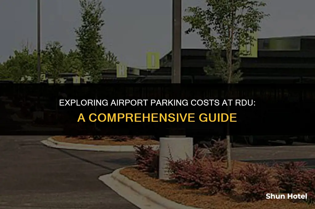 how much is airport parking at rdu