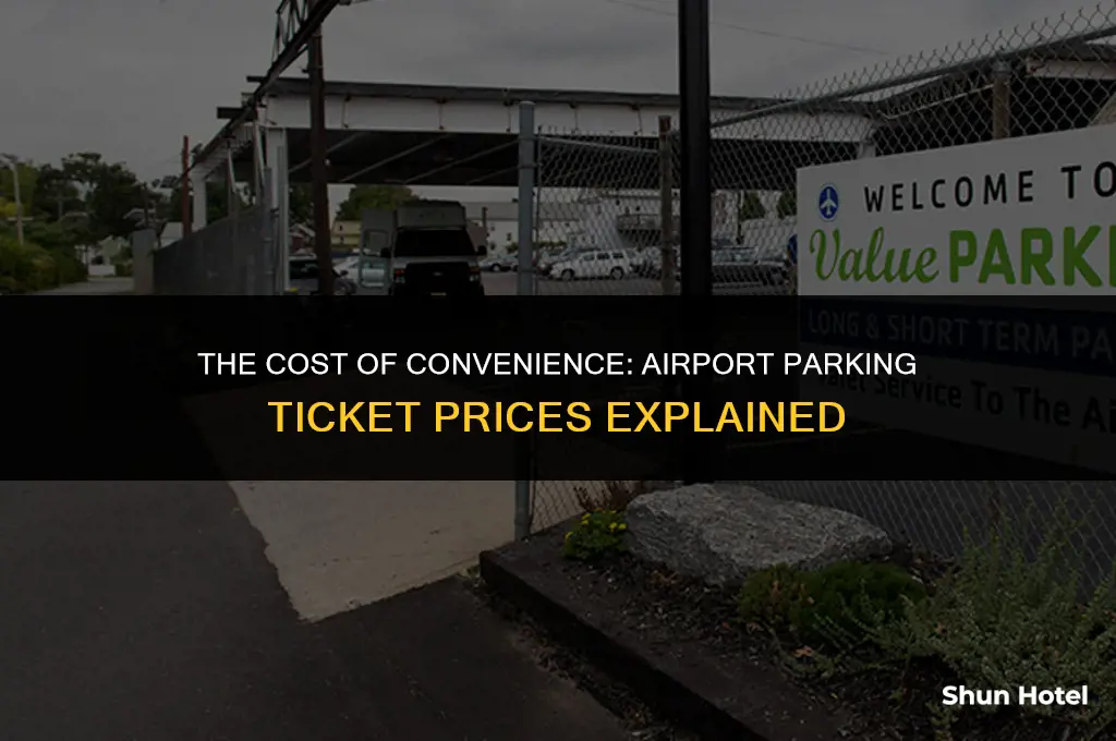 how much is airport parking ticket