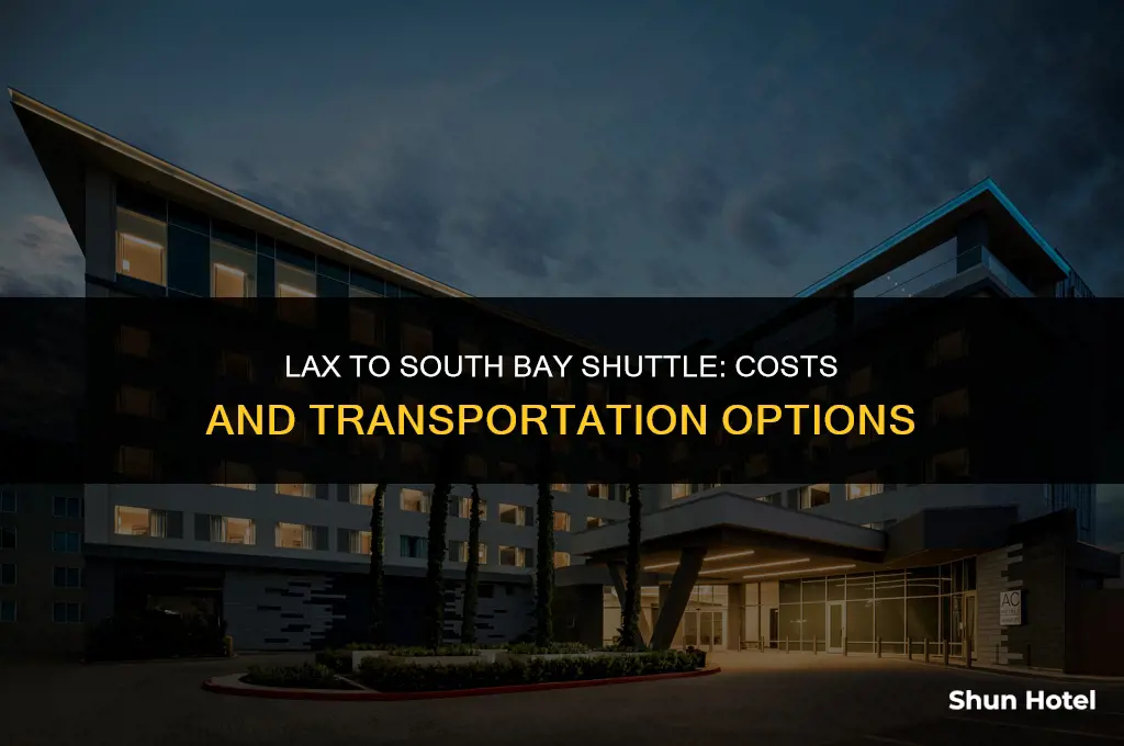 how much is airport shuttle from lax to south bay