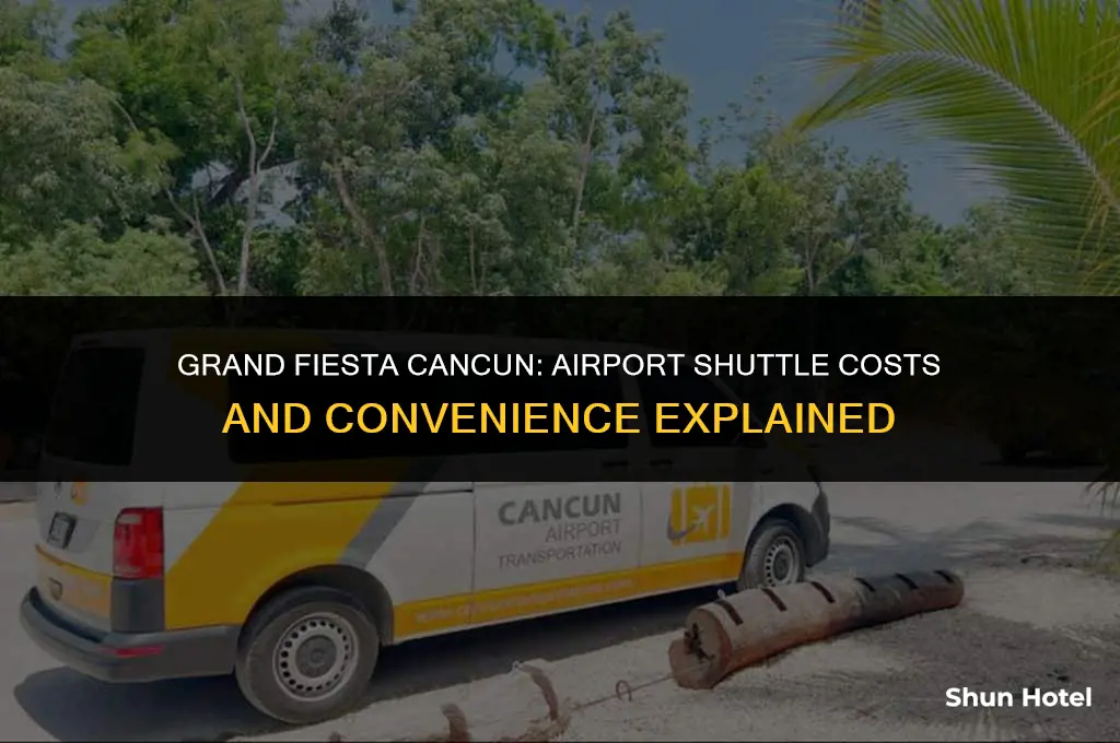 how much is airport shuttle grand fiesta cancun