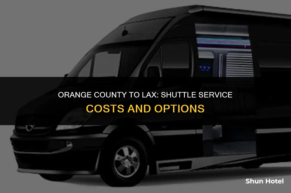 how much is airport shuttle orange county to lax