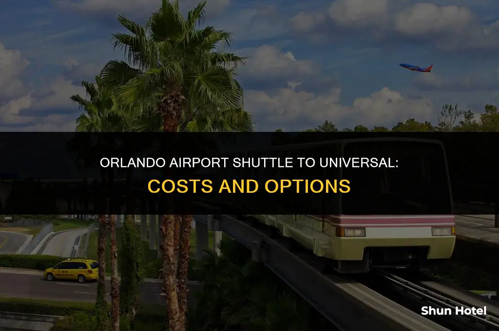 how much is airport shuttle to universal orlando