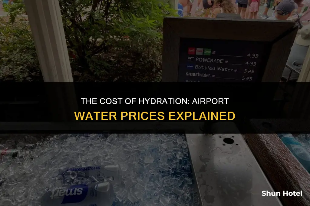 how much is airport water