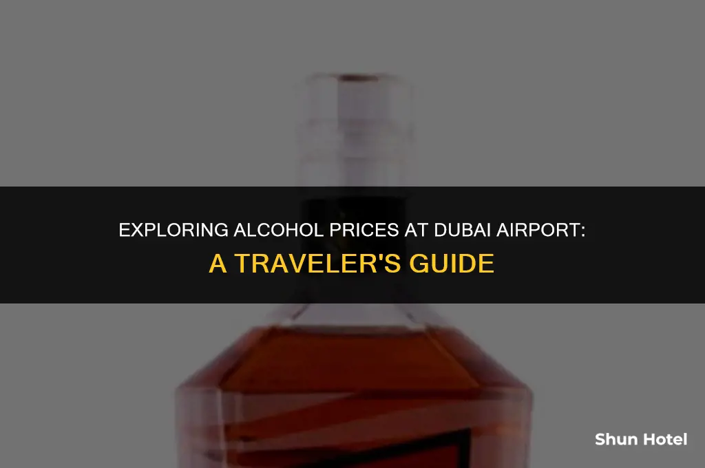 how much is alcohol in dubai airport