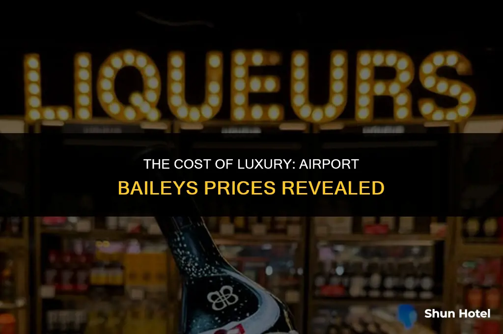 how much is an airport bottle of baileuys