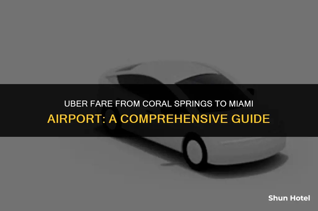 how much is an uber coral springs to miami airport