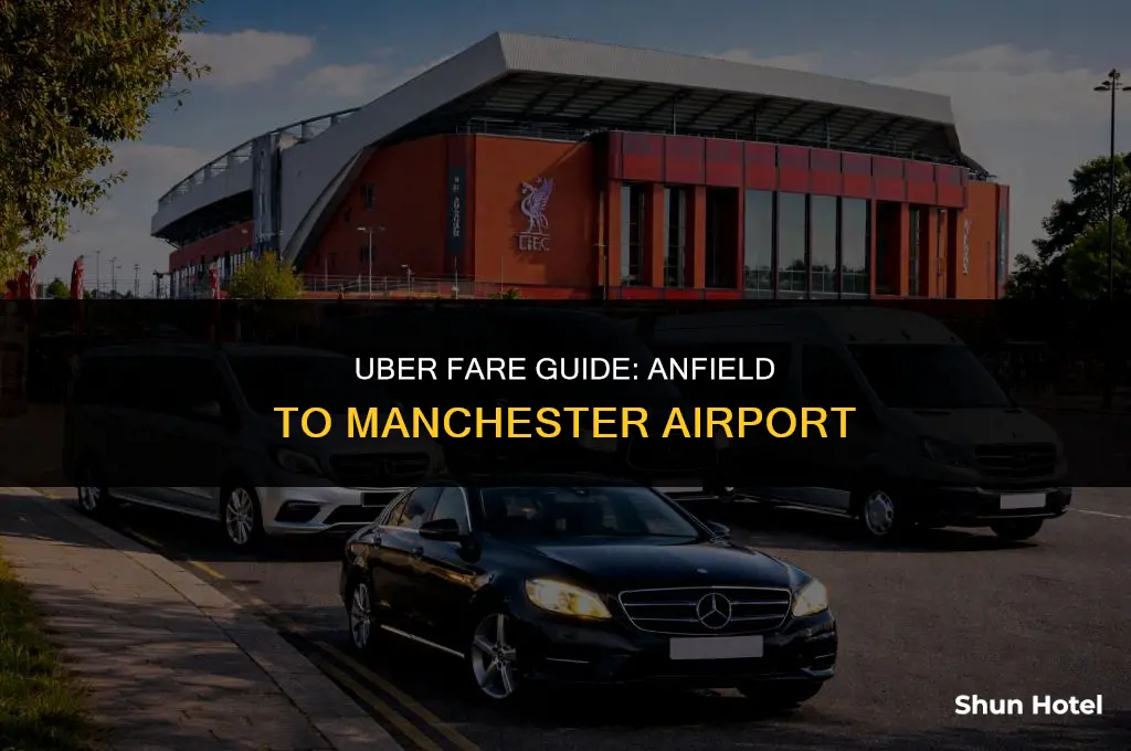 how much is an uber from anflield to manchester airport
