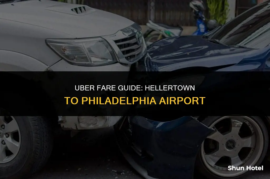 how much is an uber from hellertown to philadelphia airport