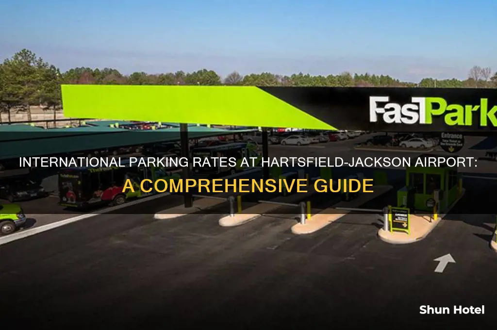 how much is international parking at hartsfield-jackson airport