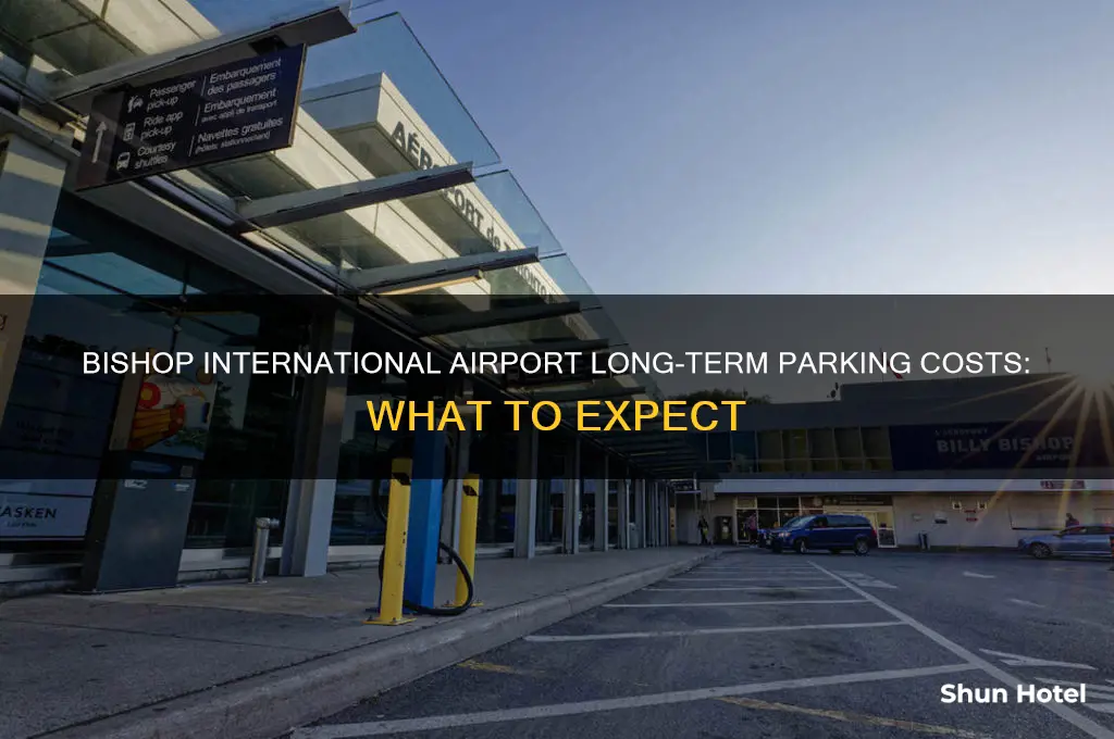 how much is long term parking at bishop international airport