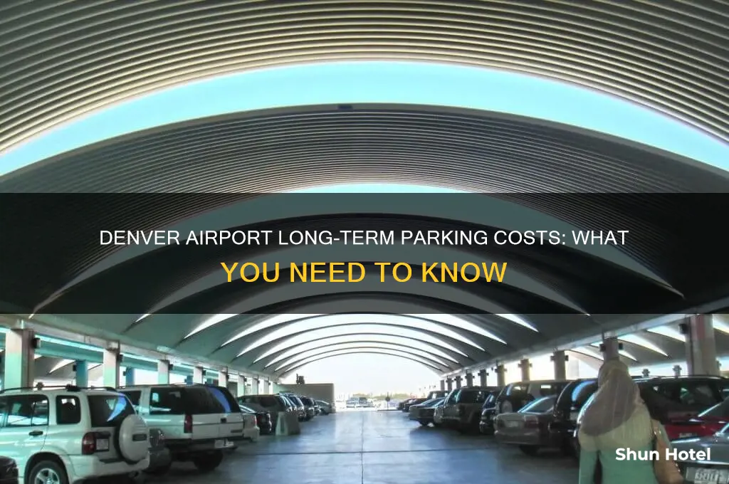 how much is long term parking at denver international airport