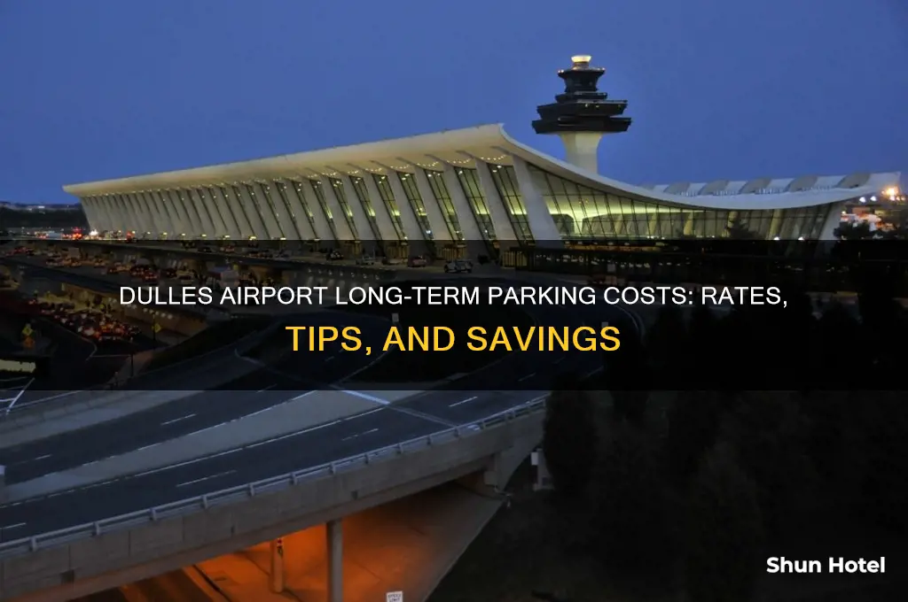how much is long term parking at dulles international airport