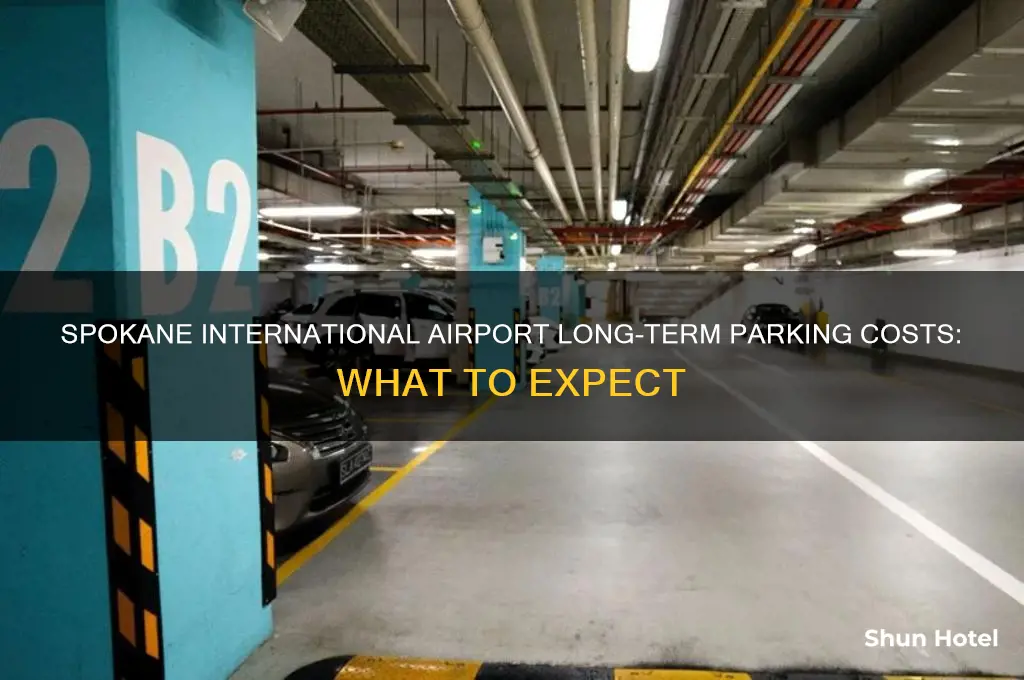 how much is long term parking at spokane international airport