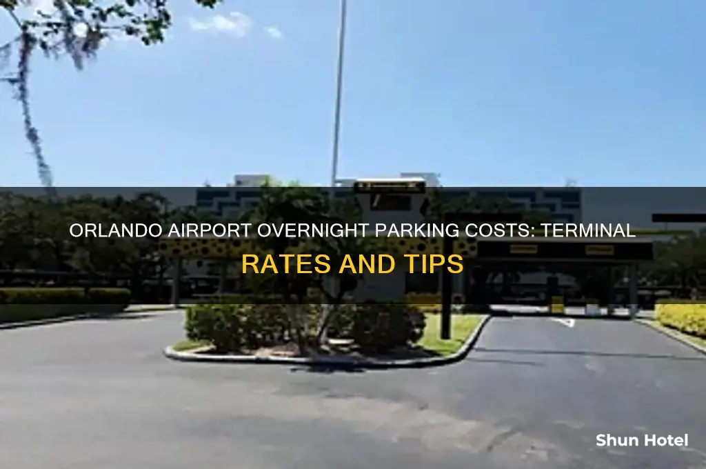 how much is overnight parking at orlando international airport terminal