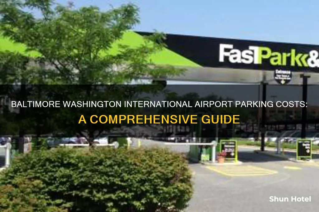 how much is parking at baltimore washington international airport
