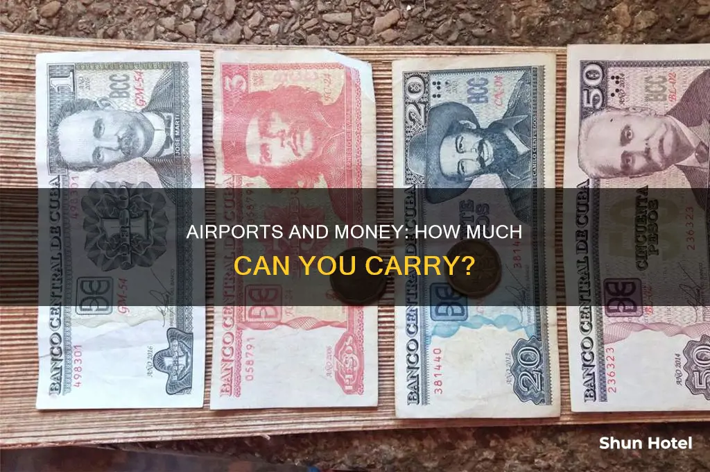 how much money can you carry at airport