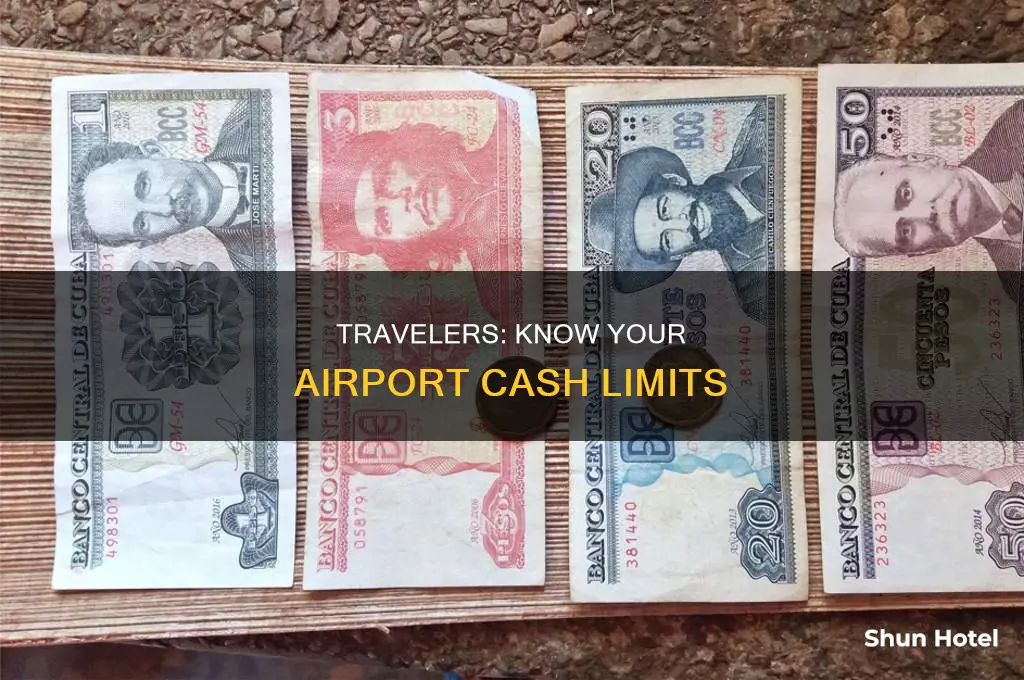 how much money can you rbing through the airport