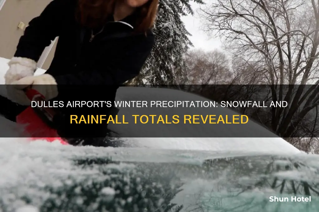 how much precipitation did dulles airport get this winter