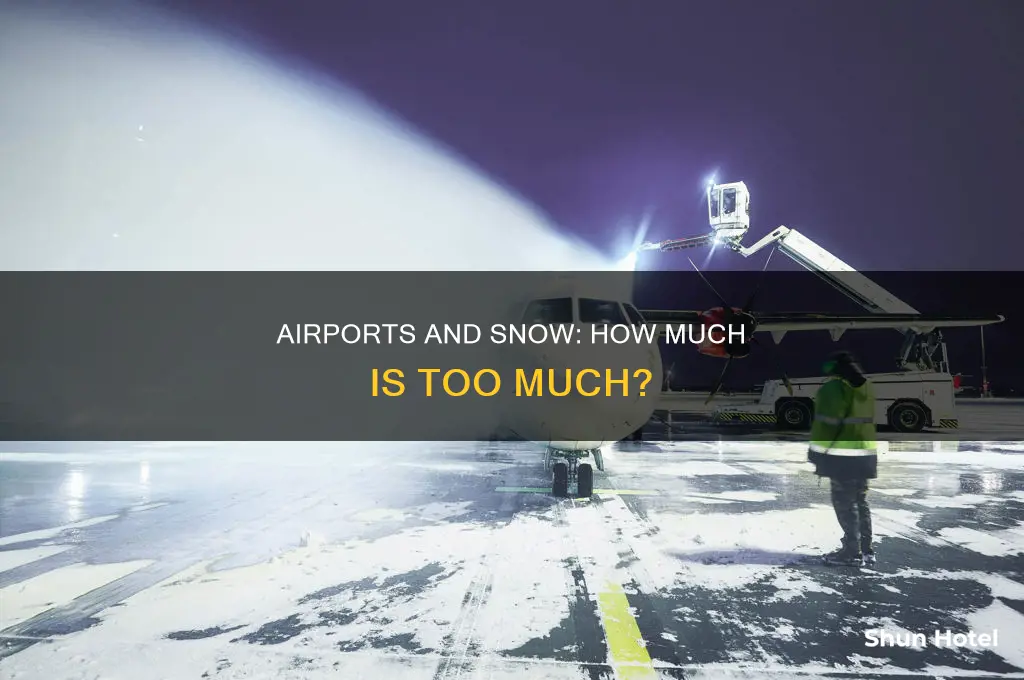 how much snow can airports work in