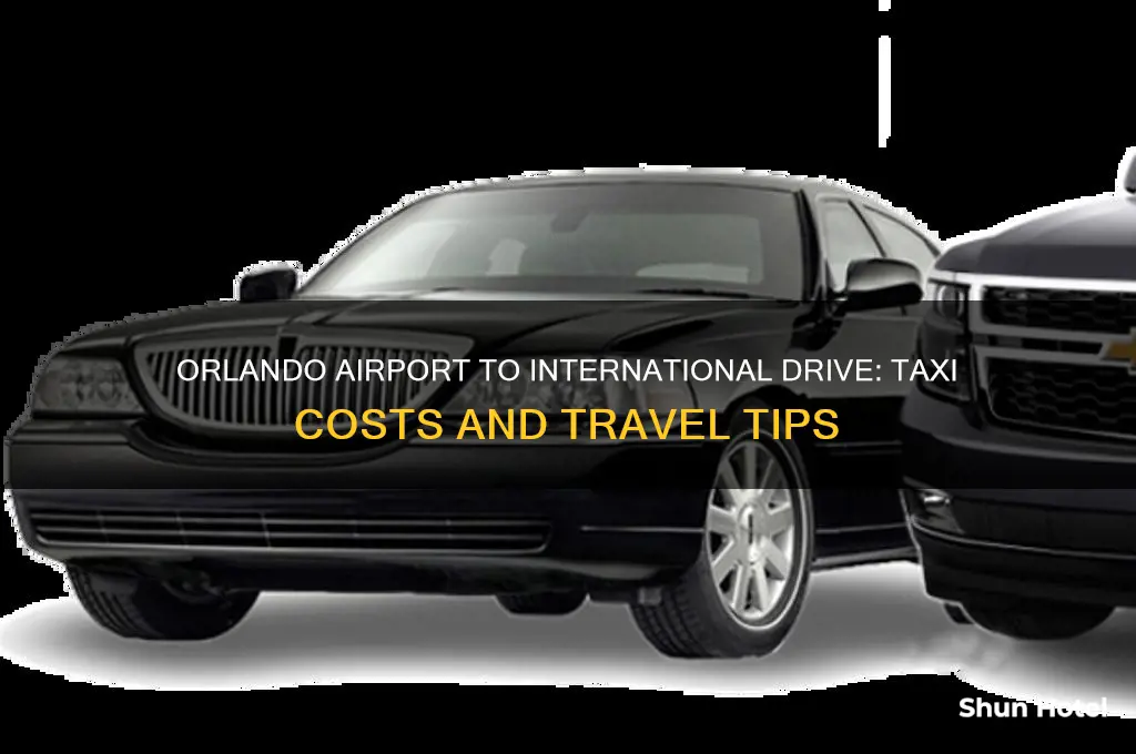 how much taxi orlando airport international drive