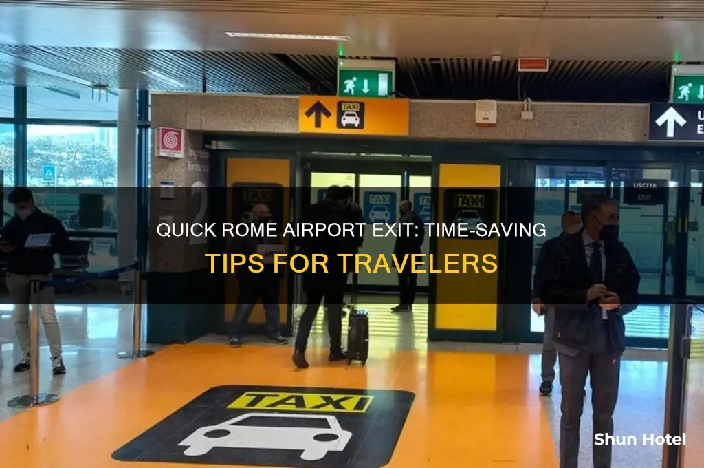 how much time to get out of rome airport