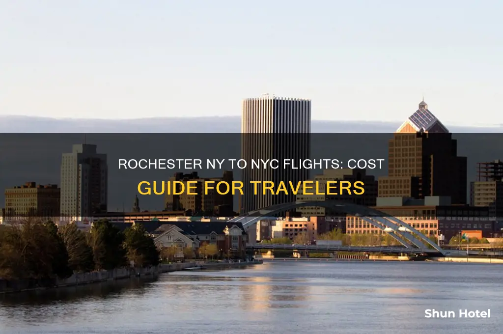 how much to fly to ny from rochester ny airport