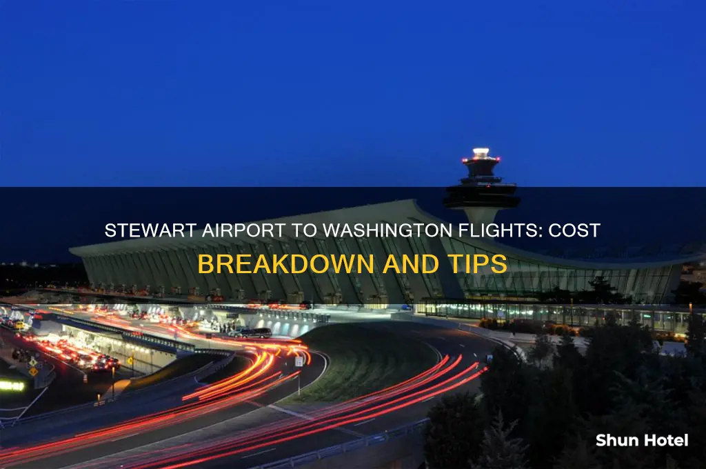 how much to fly to washington from stewart airport