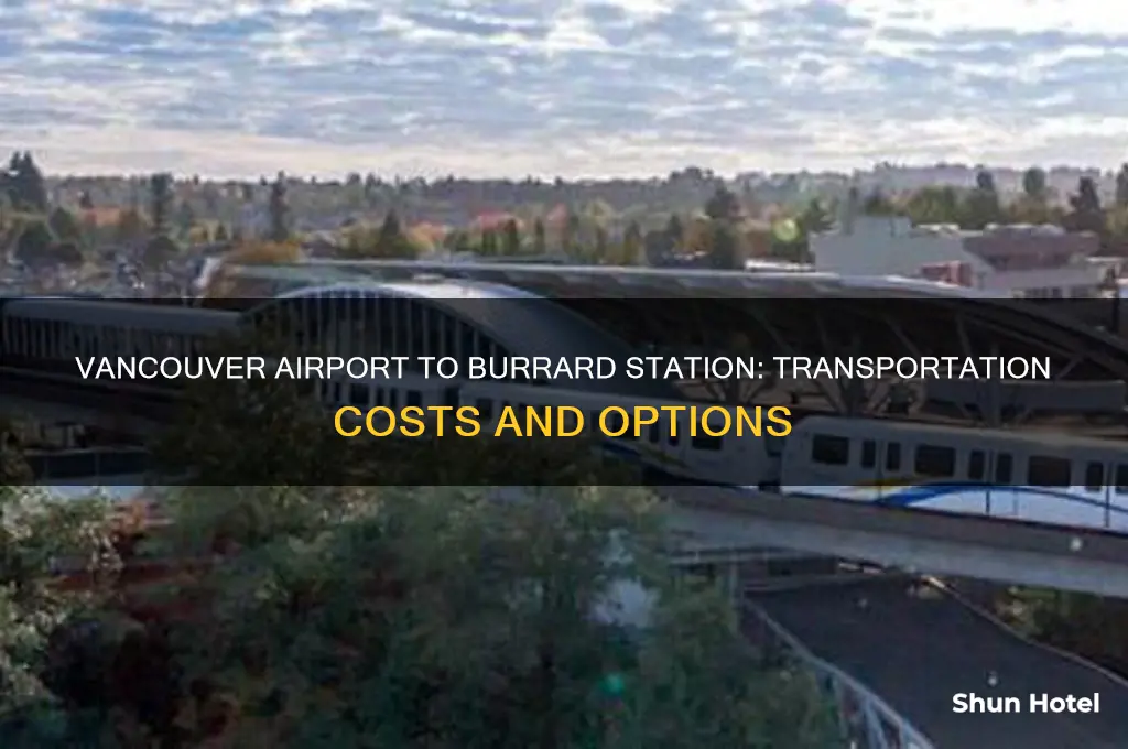 how much to get from vancouver airport to burrand station