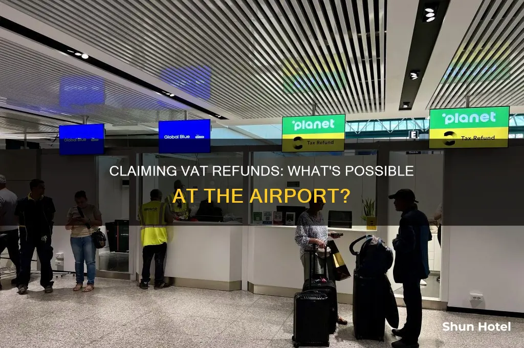 how much vat can i claim back at airport