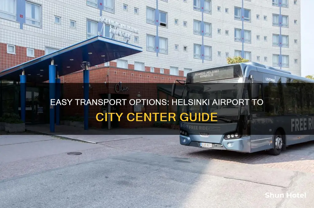 how nto get from helsinki international airport to the city