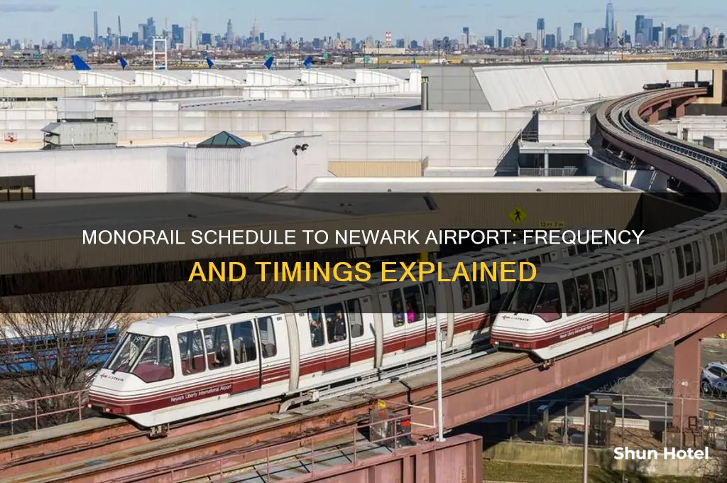 how often does the monorail run to newark international airport