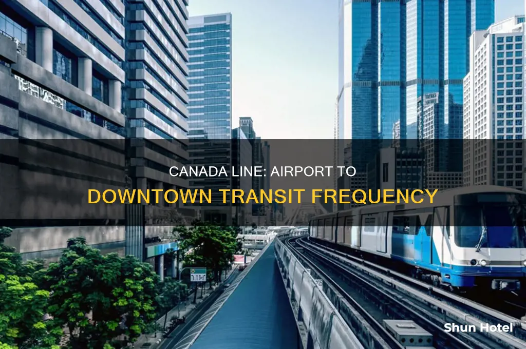 how often runs canada line airport to downtown