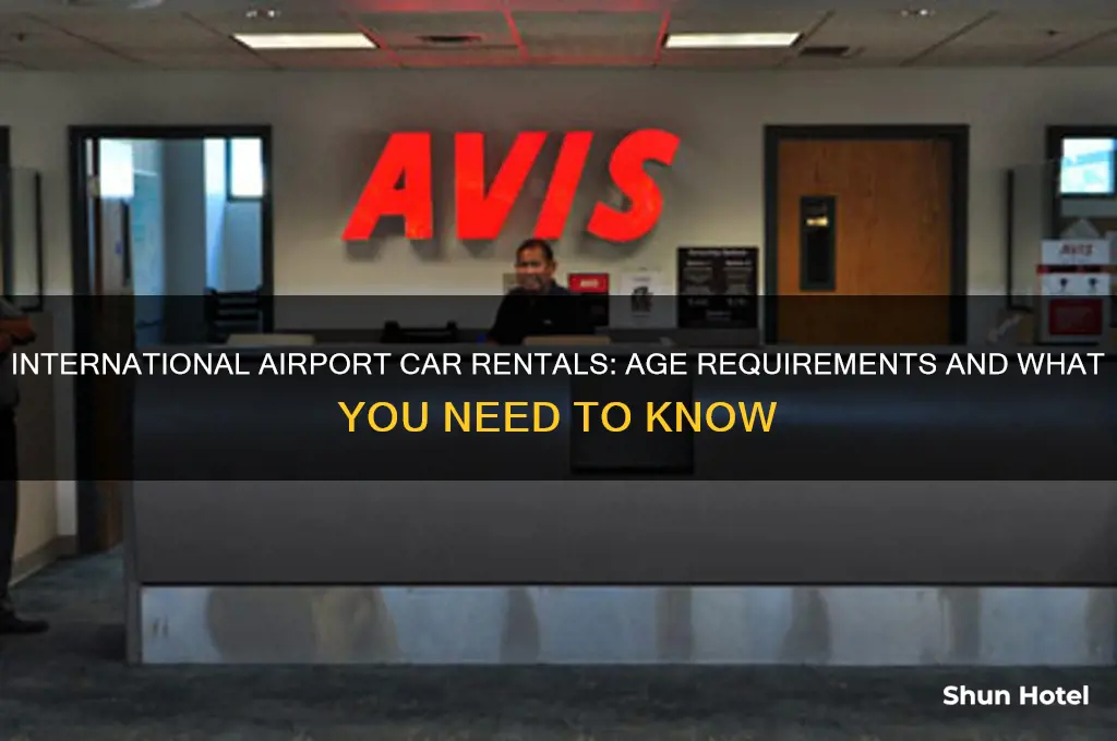 how old to rental a car international airport