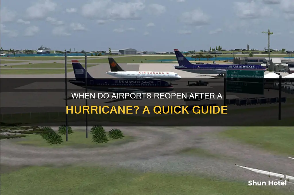 how soon after a hurricane are airports open