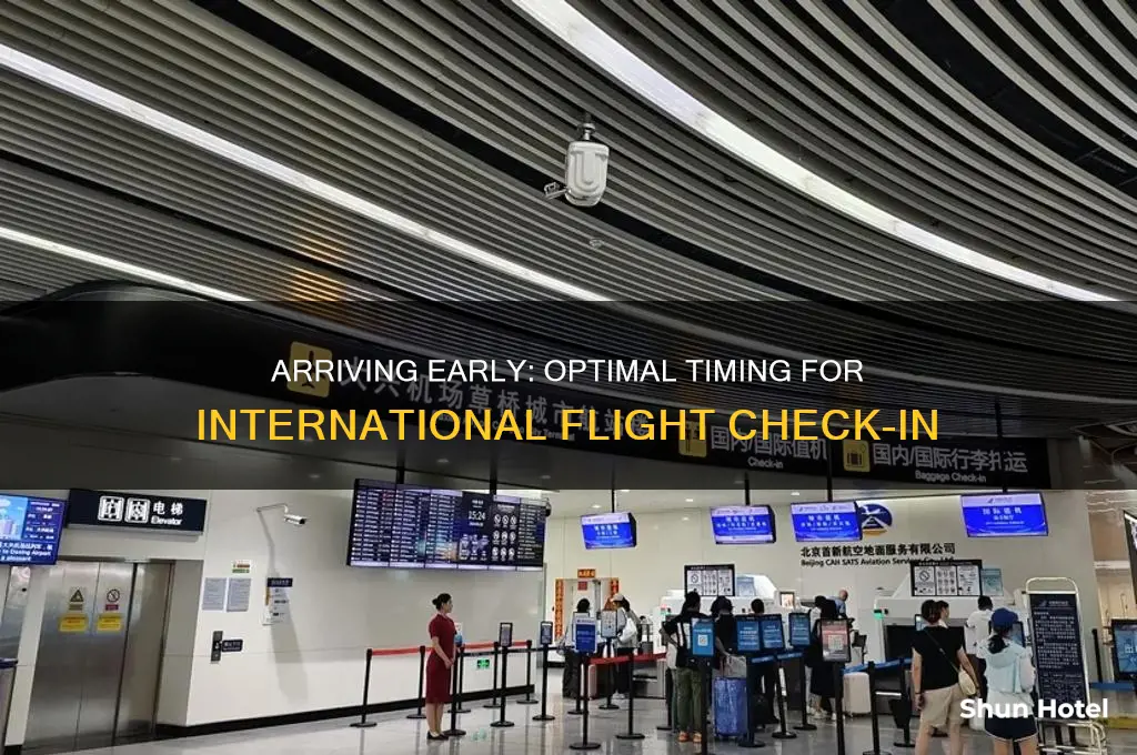 how soon at airport for international flight