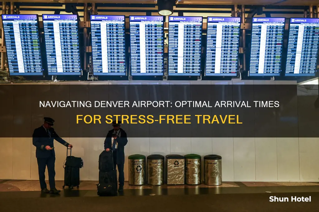how soon should i get to the denver airport