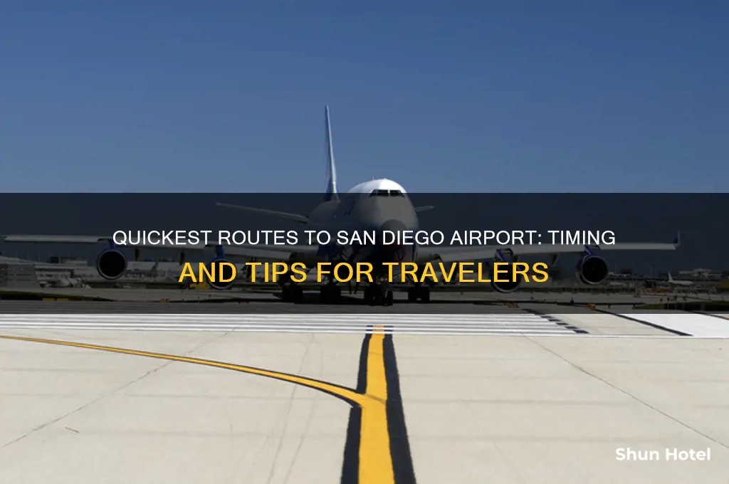 how soon to get to san diego airport