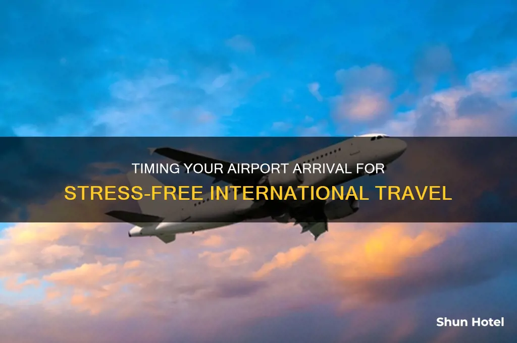 how soon to reach airport for internation flight