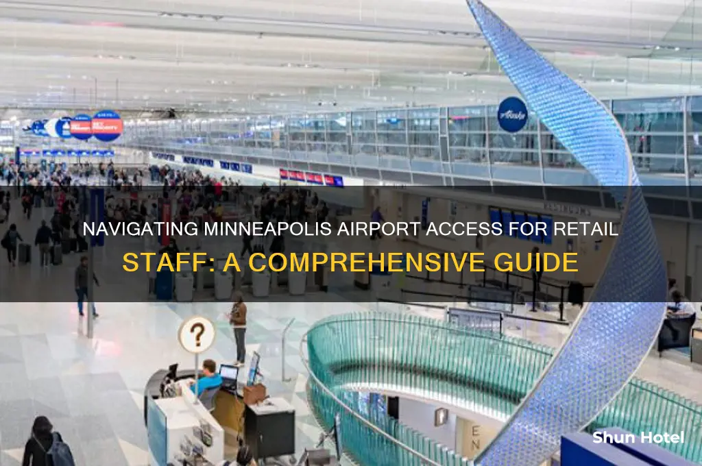 how store employees get into minneapolis international airport
