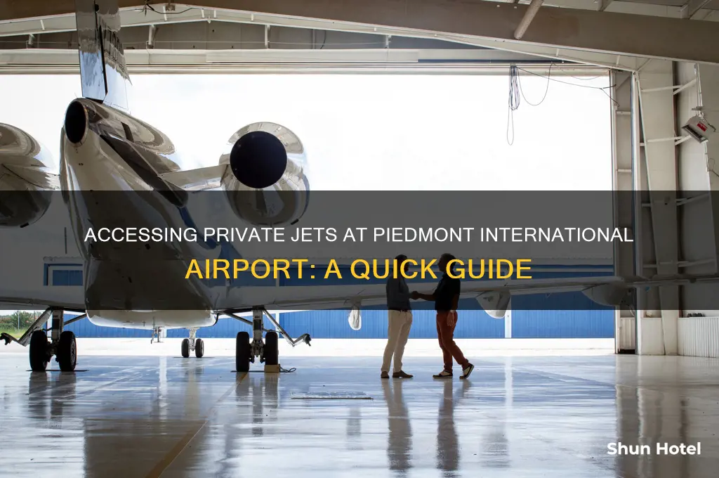 how ti get to private jet in piedmont intenational airport