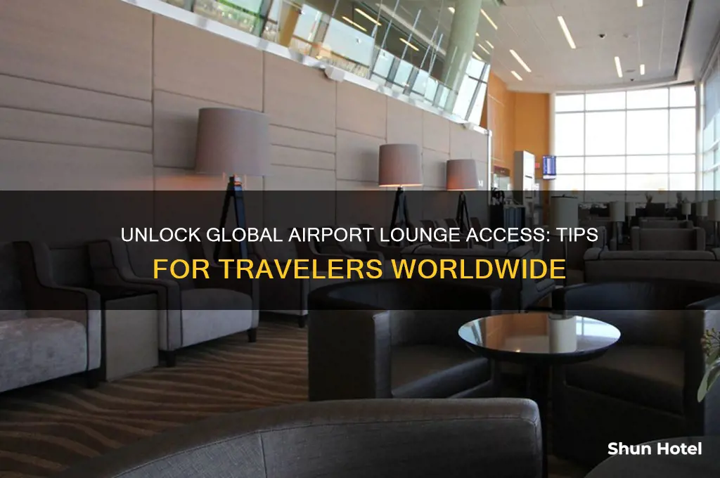 how to access international airport lounge