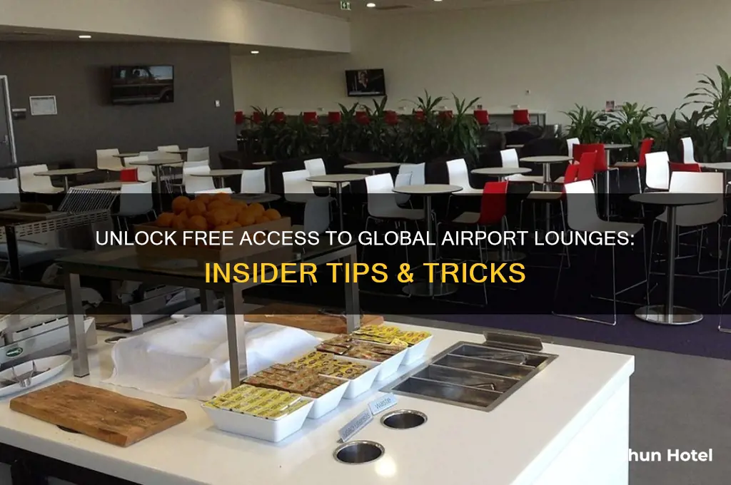 how to access international airport lounges for free